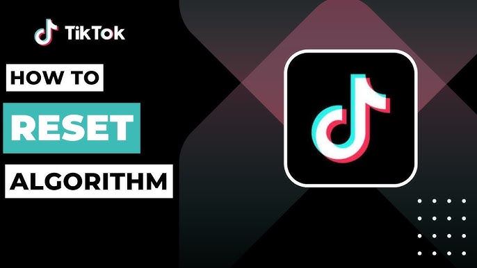 “Step-by-step TikTok settings screen demonstrating how to reset algorithm by clearing cache and selecting not interested”